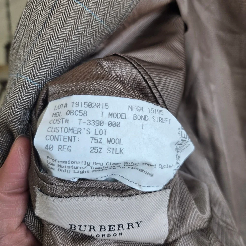 Burberry men size